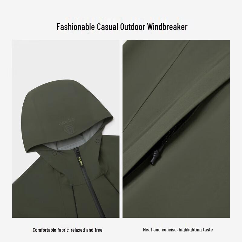 K-Boxing Men's Hooded Windproof Outdoor Jacket