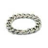 Titanium Steel Cuban Link Bracelet Men Geometric Hexagon Design Polished Finish Hypoallergenic Unisex Jewelry