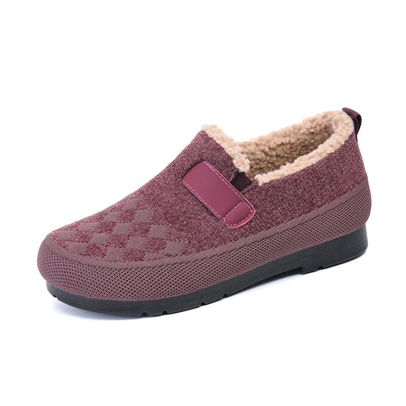 2025 Women's Thickened Velvet Winter Shoes: Non-slip Old Beijing Cotton Boots for Middle-aged & Seniors