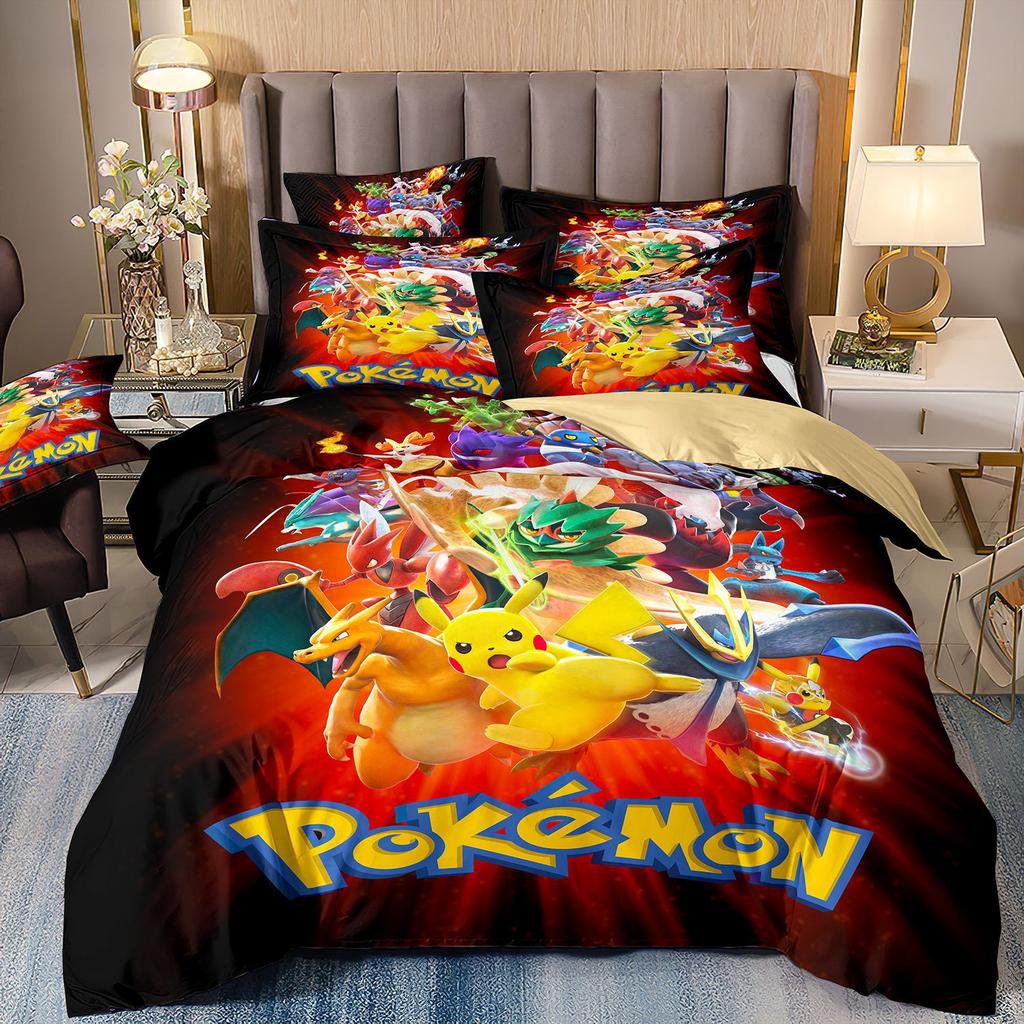 3D Printed Quilt Cover Three-Piece Set Four-Piece Set Children'S Cartoon Duvet Cover