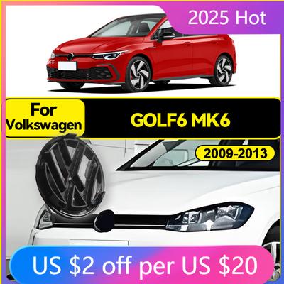 GOLF 4 5 6 7 Hot 2026 Για VW VOLKSWAGEN 2τμχ 135mm 110mm Σήμα Μπροστινής Μπάρας Γκριλ Αυτοκινήτου και Λογότυπο Κάλυμμα Εμβλήματος Πίσω Πορτμπαγκάζ Στυλ Αυτοκινήτου Για Go