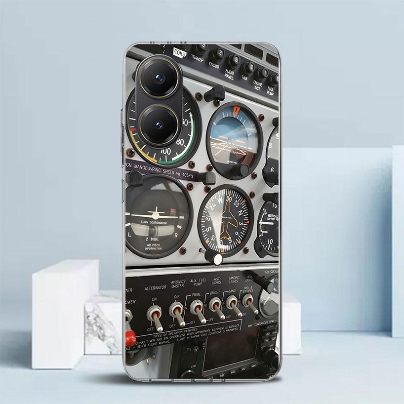 Aviation Aeroplane Pilot Cockpit Soft Cover for Xiaomi Poco F7 Ultra X7 X6 X5 Pro M7 Phone Case Redmi 15 15C 13 13C 12 12C 10 10