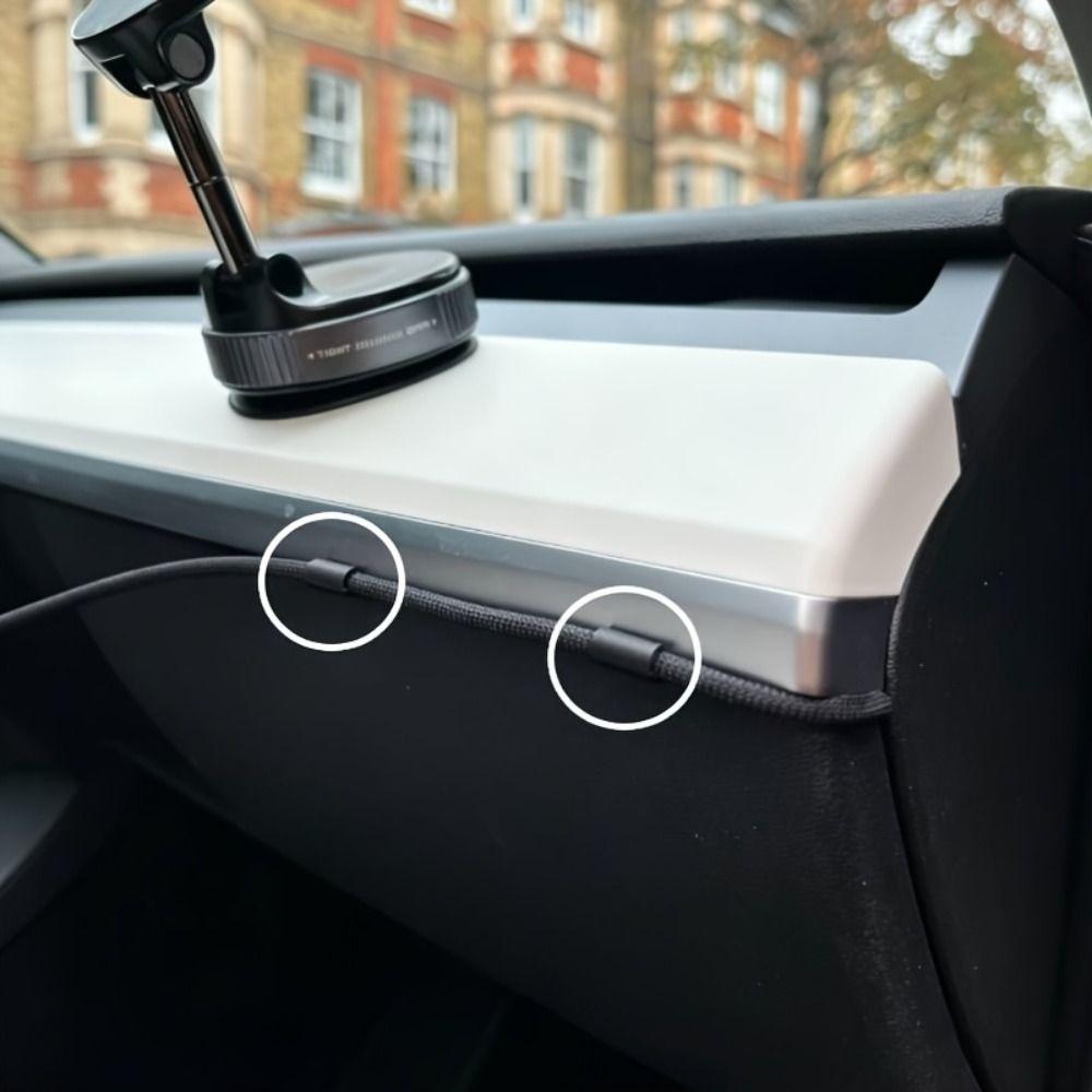24Pcs Hook Shaped Car Dashboard Wire Clips Plastic Car Cable Clip Vehicle Accessories
