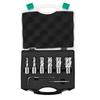 Annular Cutter Set, 6 pcs Weldon Shank Mag Drill Bits, 1" Cutting Depth, 1/2" to 1-1/16" Cutting Diameter, M2AL High-Speed Steel, with Pilot Pin and