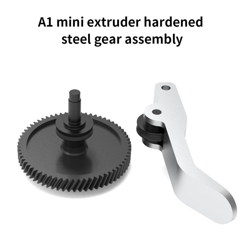 A1 Mini Extruder Gear Assembly CNC POM Nanocoated Hardened Steel Compatible with Bambu Lab A1 Mini