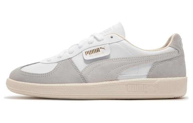 PUMA Palermo Leather PUMA White Cool Light Gray Sugared Almond 396464-02 40