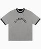 Peulonteuakaibeulaeb Arch Heavyweight Ringer Short Sleeve T-Shirt [Melange Grey]