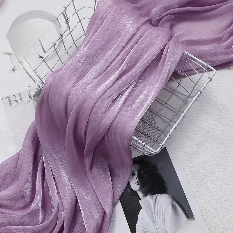 100x150cm Glitter Organza Fabric for Dress Skirt Shirt Clothing Diy Sewing Shiny Cloth Smooth Comfortable Textile