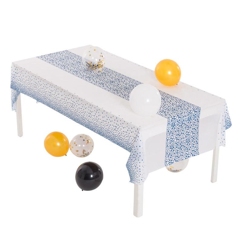 Tablecloth PEVA Dotted Disposable Table Cover Runner Design Party Waterproof Oilproof Tablecloths for Rectangle Tables