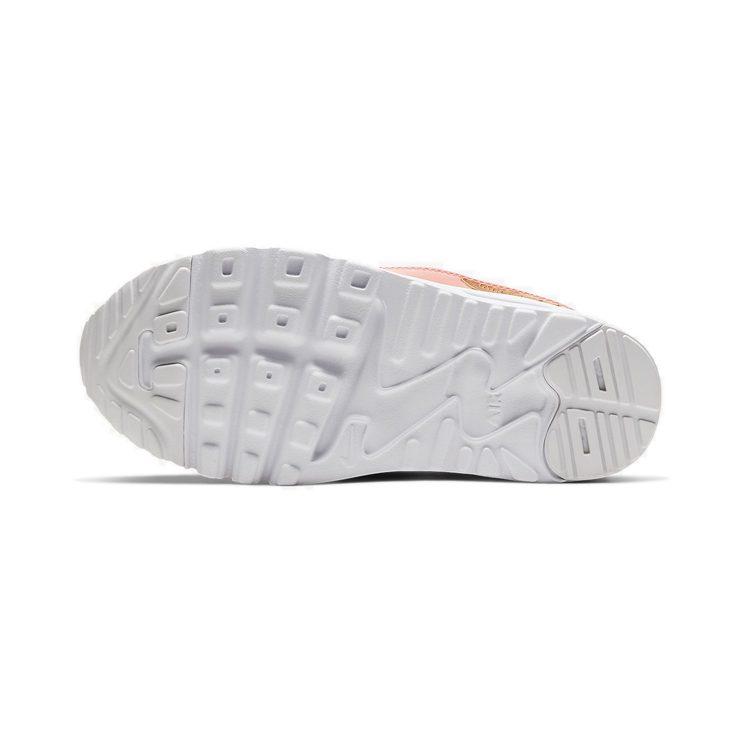 Nike Air Max Tiny 90 Cushioning Low Top Kids Lifestyle Shoes White Pink Children Aged 3 7 Years Old 881927-605