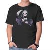 Unisex Crew Neck T-Shirt The Grim Adventures Graphic Short Sleeve Casual Tee