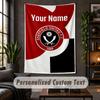 Personalized Wall Tapestry,Sheffield United FC Custom Text, Soft Fabric Wall Art For Indoor Decoration