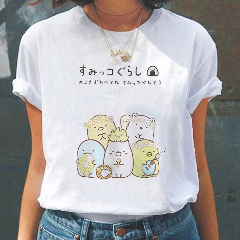 Cartoon Cute Japanesestyle Fashion Women TShirts Harajuku Kawaii Clothes Short Sleeve Summer Tees Casual FeUnisex Tops ONeck