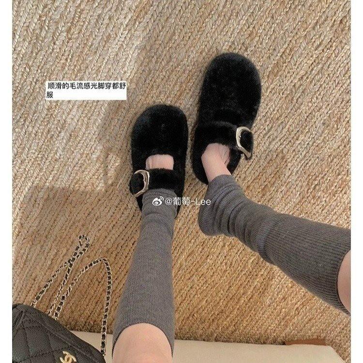 Leopard print fluffy shoes women's casual fashion and comfort Doudou shoes 2025 autumn and winter new flat-bottomed velvet warm cotton shoes