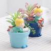 Little Cute Boy Flower Pot Cute Little Boy Figure Succulent Planter Mini Bonsai Fairy Garden Ornaments Garden Yard Decorations
