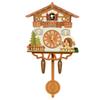 Cuckoo Wall Clock Wooden Retro Pop Out Bird Chime Hourly For Living Room Home Decor Cozy Vintage Centerpiece Gift For Family