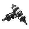 RC Front Rear Shocks Absorber Aluminum Alloy High Elastic Spring RC Shock Absorption Part for ARRMA 1 7 Black