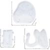 Cat Shape Clock Resin Mold, Clock Silicone Mold with Movement, Arabic Numerals Clock Mold for Epoxy Resin Casting, Desktop Decor, USSIL3918