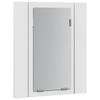 LED Bathroom Mirror Cabinet White 40 X 12 X 45 Cm Acrylic