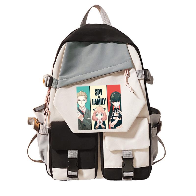 Animation zweidimensionaler Rucksack Dekompression Rückenschutz für Grund- und Sekundarschüler Campus-Trend Schultasche College-Stil