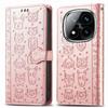For Xiaomi Redmi Note 14 Pro 5G/Poco X7 5G Case Leather Wallet Flip Phone Cover Cute Cat Dog Pattern