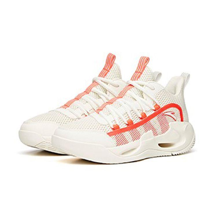 Anta Youth Kids Wind Tunnel 1 Anti-Slip Shock Absorbing Wear-Resistant Breathable Mid-Top Basketball Shoes Kids Basketball Shoes A312121100A-5
