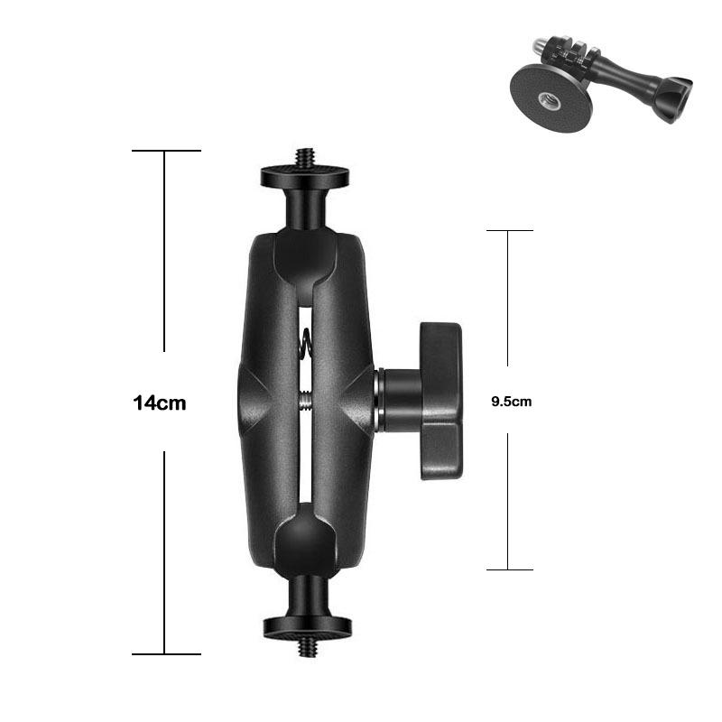 1 inch Ball head 1/4" to 1/4" Ballhead Double Socket Arm Mount Holder for Insta360 One X2 X3 DJI GoPro SJCAM Camera Accessories