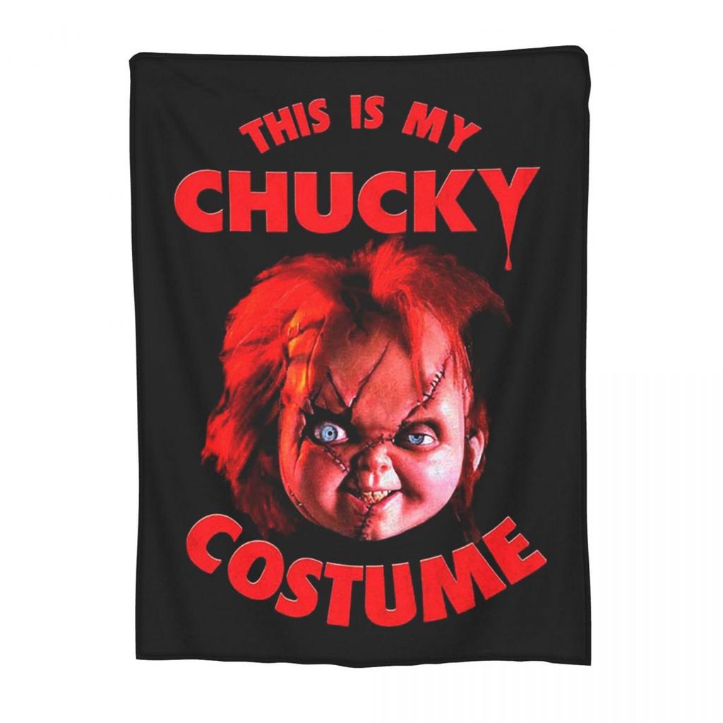 Chucky Puppe Decken Weiche Warme Flanell Überwurfdecke Bettwäsche für Bett Wohnzimmer Picknick Reise Zuhause Sofa