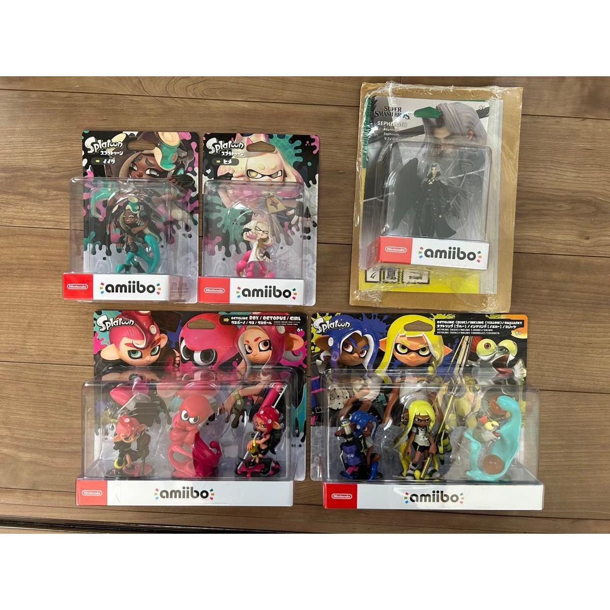 Использованные amiibo Splatoon amiibo осьминог осьминог мальчик осьминог девочка Химе Иида Октолинг Инклинг Кодзяке Цефиро