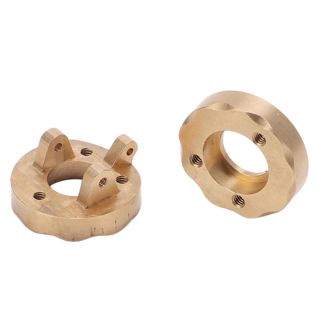 2Set Brass Steering Cup Brass Steering Knuckle Caps Counterweight for Kyosho Jimny 118 124 RC Car