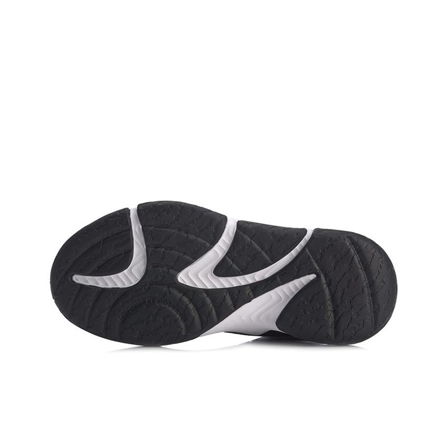 Li Ning Kids Splicing Non-Slip Shock Absorbing Wear-Resistant Basketball Shoes Kids Sneakers Blue Black YKBQ048-5