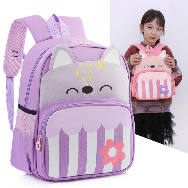 Adorable And Spacious Nylon Backpack For Children With Ergonomic Shoulder Straps