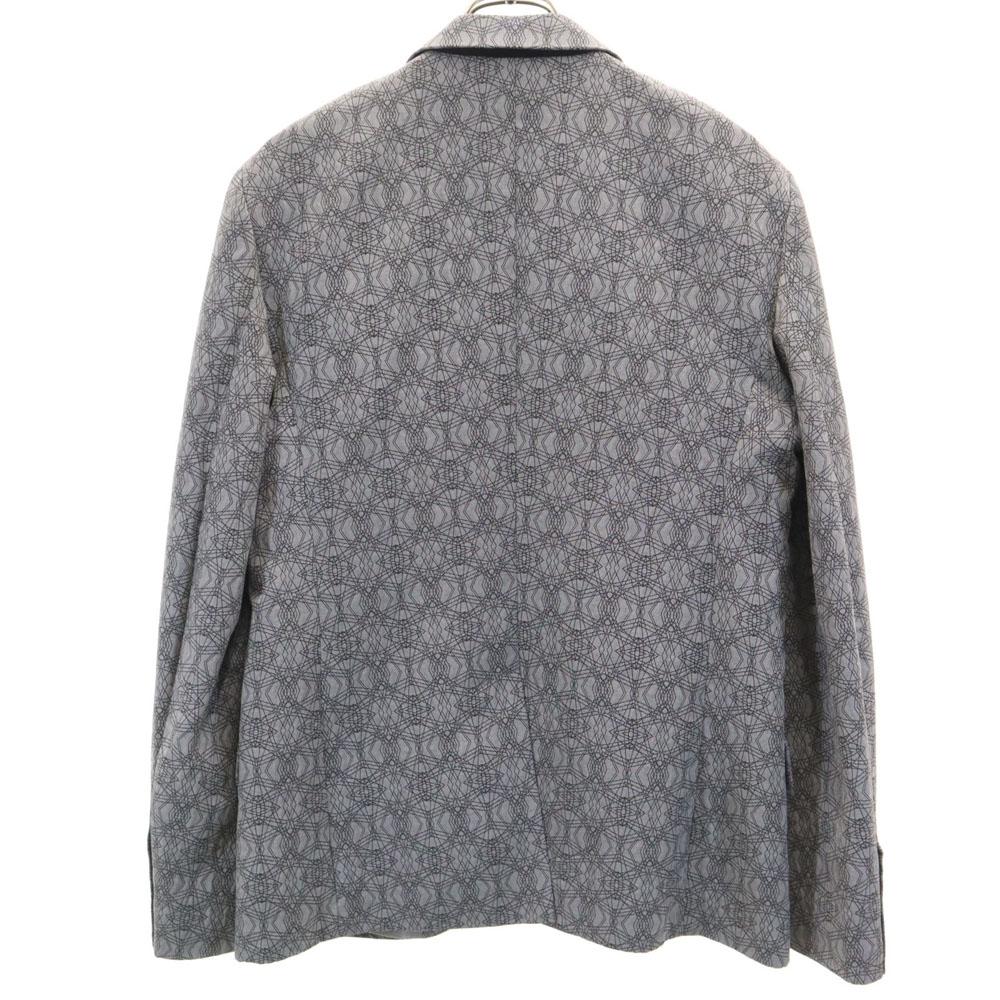 ARMANI EXCHANGE Geometric pattern tailored jacket M gray blazer Men's Used