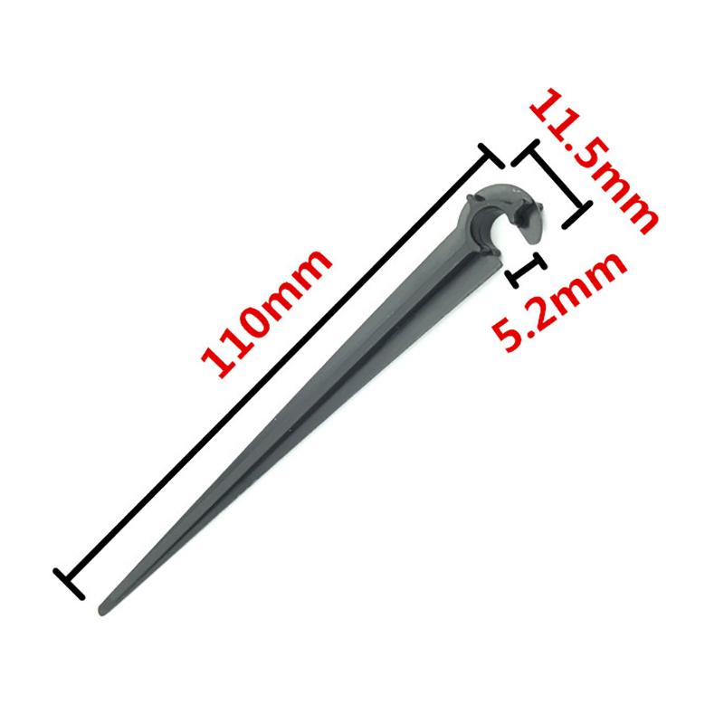 1/4 Inch Hose Bracket Garden Drip Hose "C" Shape Fixed Stems Holder Garden Irrigation Pipe Inserting Ground 50 Pcs