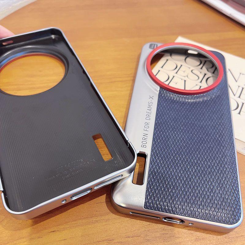 Case For Xiaomi 15 14 13 Ultra Camera Simple Lens Large Hole Leather Texture Cover For Xiaomi 14 13 12S Ultra Shockproof Bumper