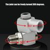 1/4inch Male and Female Threads Air Fittings Aluminum 360 Degree Swivel Air Hose Connectors Pneumatic Tool Parts
