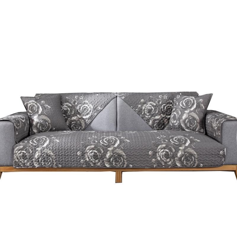 Four Seasons Universal Cotton Non-slip Sofa Cushion Fabric Cotton Simple Cushion Combination Sofa Towel Covers for Living Room