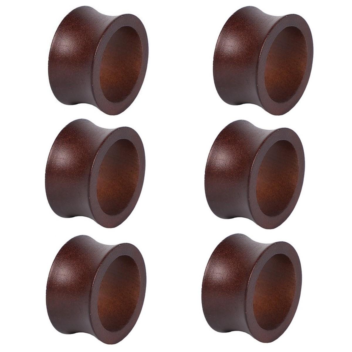 

Elegant Wood Napkin Rings 6 Piece Set to Complement Any Table Setting Perfectly Suited for Weddings and Gatherings China Mainland