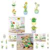 Diy Rose Sunflower Eternal Flower Desktop Decoration Teacher's Day Bouquet Intelligent Assembly Building Blocks Toy