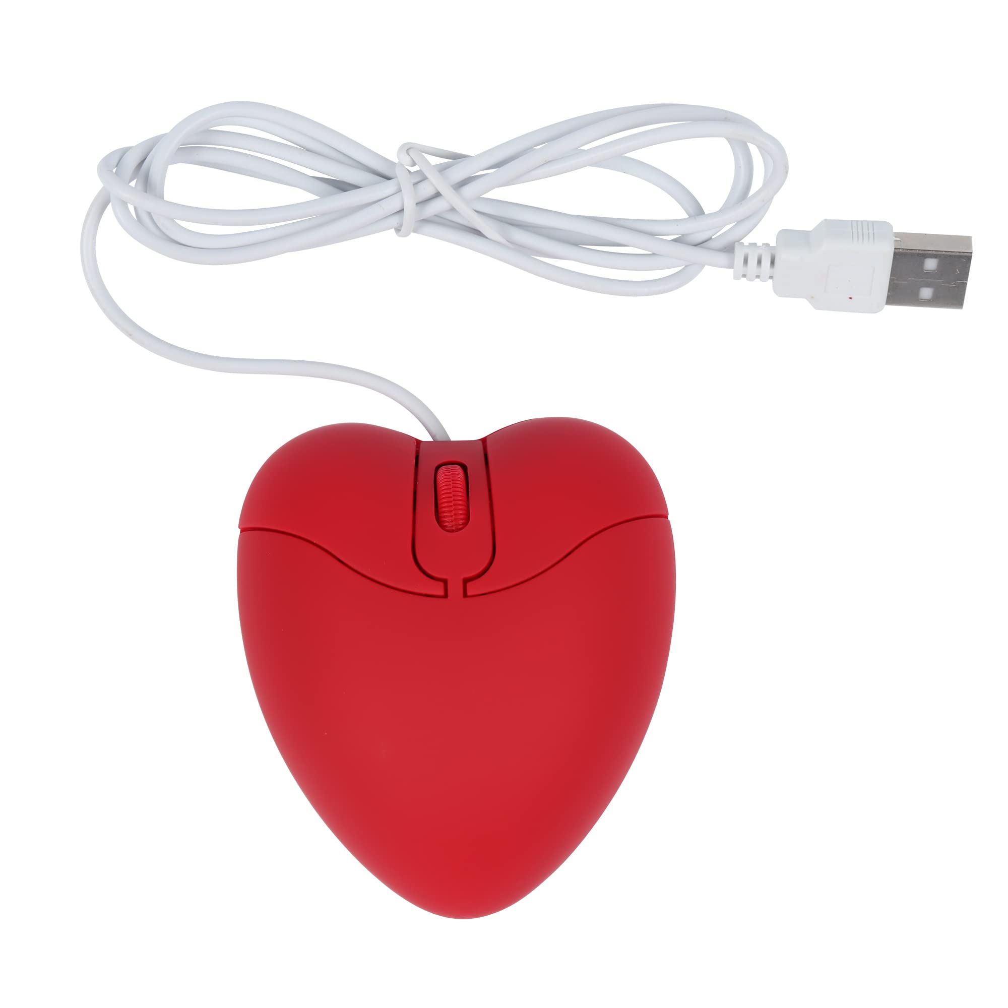 

USB Дротова Оптична 1200 для Жінок та Сумісна з та Комп ютерами Мила, У Формі Серця Мишка, DPI, Портативна, Весела, Діти, ПК, Ноутбуки, Windows/Mac
