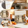 Decorative Napkin Organizer for Party Halloween Wooden Holder Dining Table, Paper Towel Holder, Cute Ornament Table Freestanding Tissue Dispenser Home