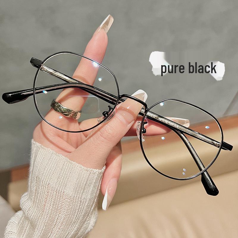 Schicke Retro-Brille mit Goldfaden und kleinem Rahmen für Damen - High-End-Stil, für Sehstärken geeignet