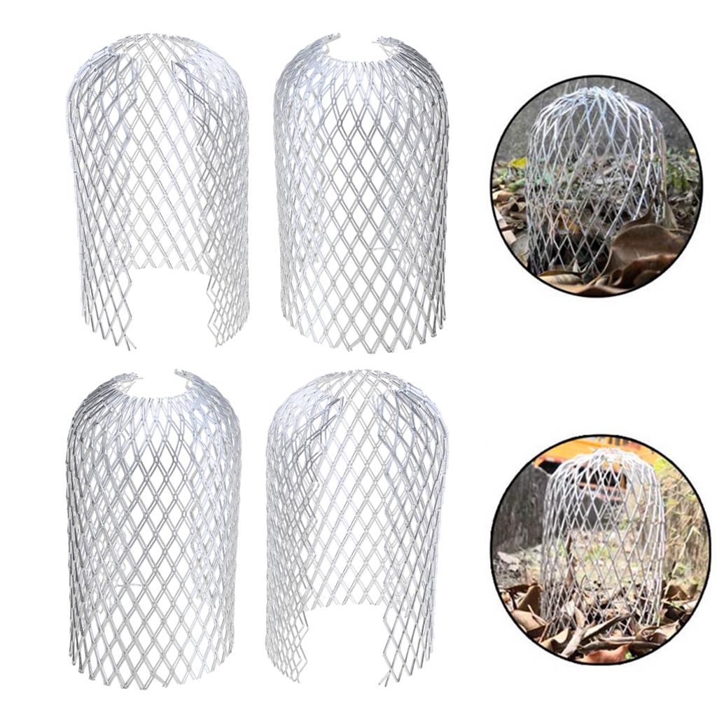 Pack of 4/8 Metal Gutter Strainers Easy To Install Aluminium Filter Grids Keep Your Downpipes Clear & Prevent Clogs
