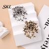 Decorative Brooch Accessory Distressed Style Pin, Punk Retro Thorns Skull Design Lapel Pin with Anti-oxidation Rhinestones Inlaid, Vines Surrounding