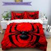 3pcs Spider Symbol Bedding Set, Includes Without Pillow Inserts, Soft Comfortable Bedding Set,All-Season Use a0924078