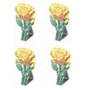 4Pcs Stainless Steel Rose Tablecloth Clip Non-slip Indoor Outdoor Wedding
