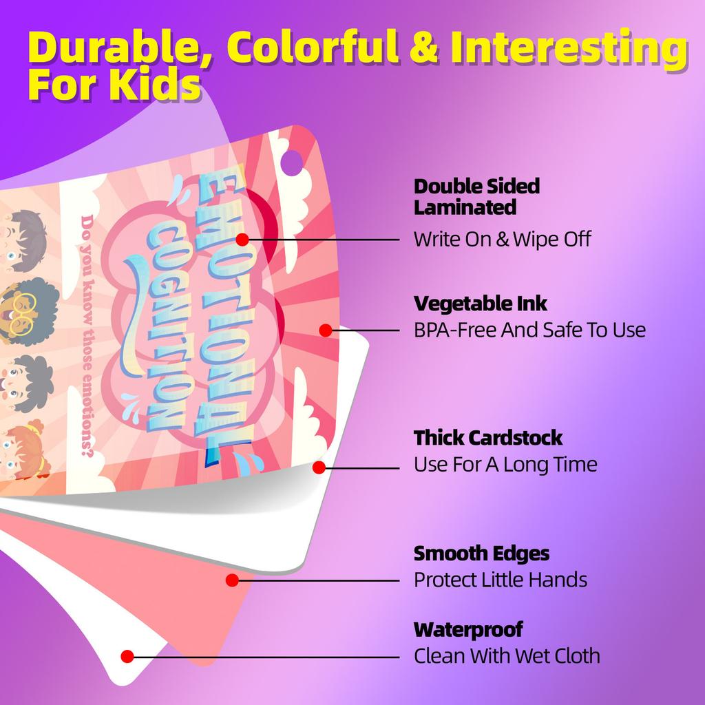 45 Emotional Cognition Cards Children'S Early Education Puzzle Parent-Child Interactive Education Cards