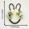Functional Easter Wreath Decors with Rabbit and Eggs Motifs User Friendly Materials for Multiple Celebration HX6C