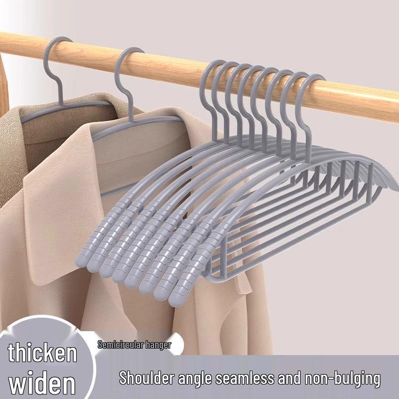 Non-Slip Seamless Shoulder Clothes Hanger: No Bumps, Suitable for Drying and Hanging.