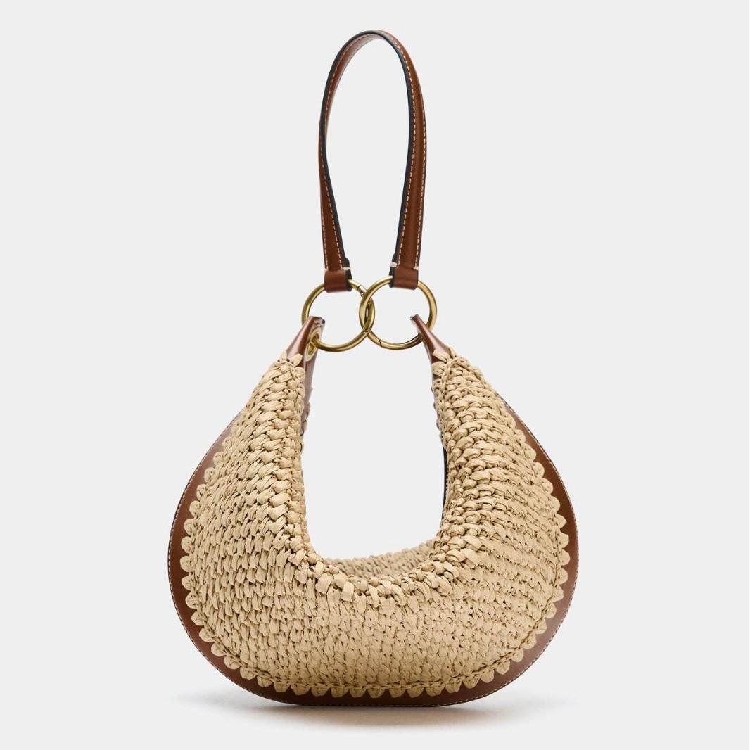 2026 New Summer Straw Woven Vacation Style Tote Bag For Women